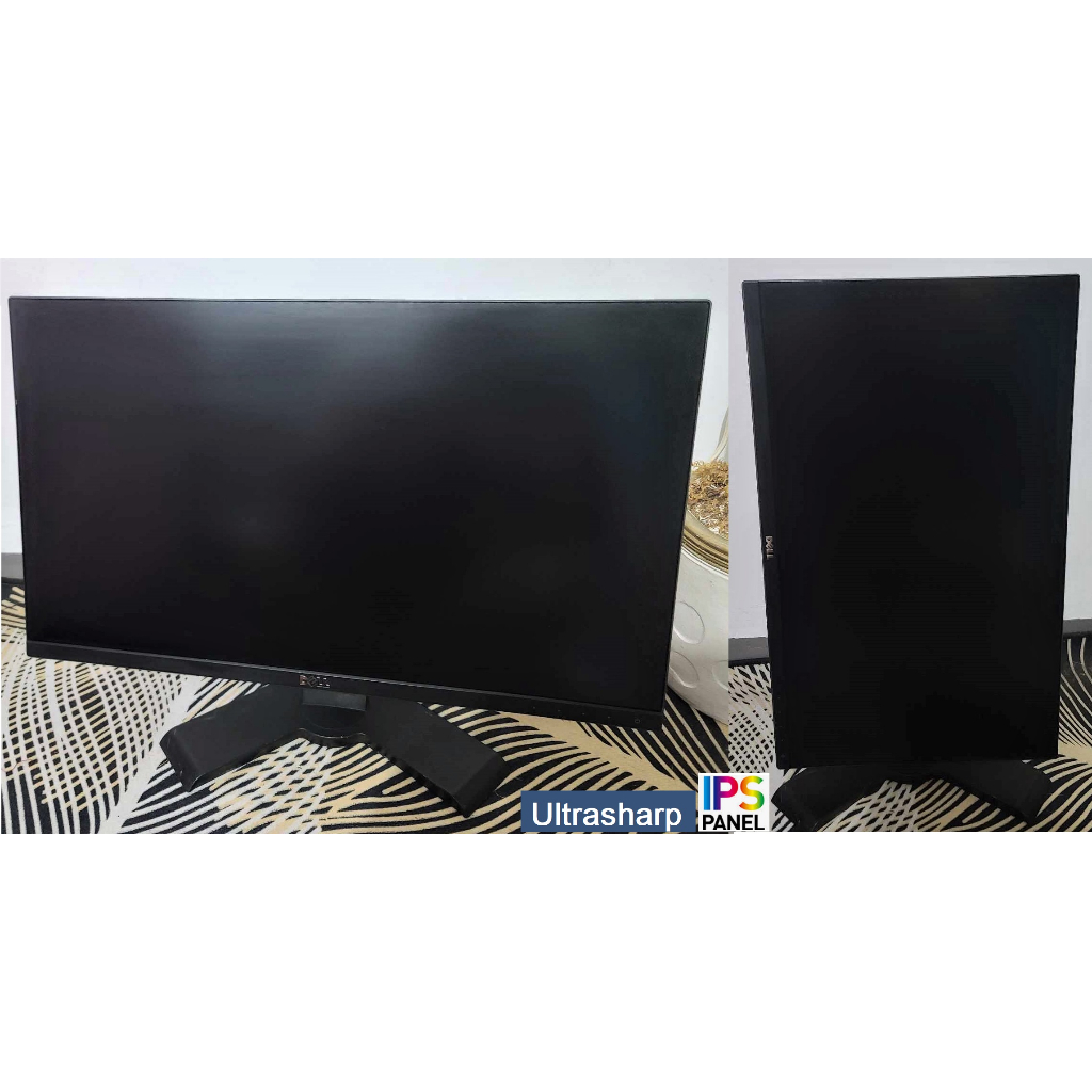 DELL 24" Ultrasharp IPS Frameless Monitor,Rotate Vertical,Height