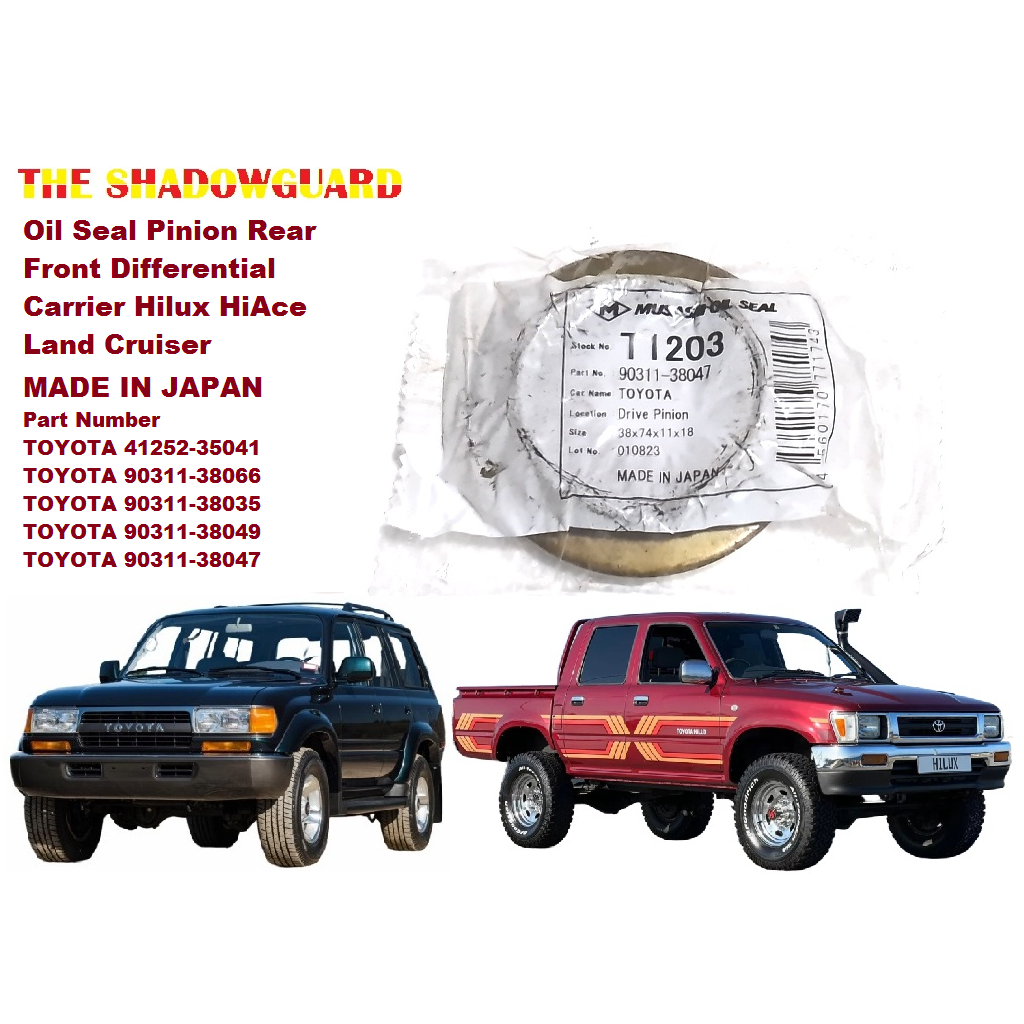 Oil Seal Pinion Rear Front Differential Carrier T1203 Hilux HiAce Land