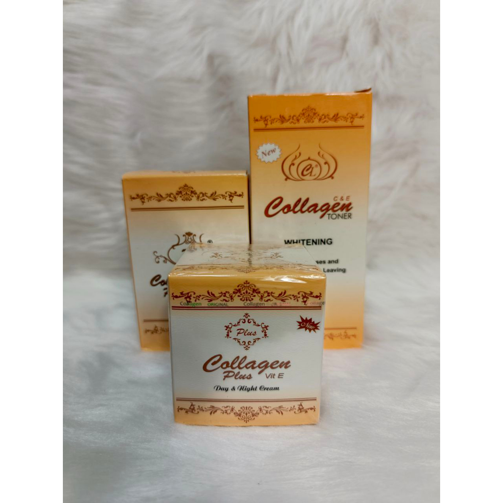 COLLAGEN SET MADE IN INDONESIA SOAP+TONER+DAY AND NIGHT CREAM Shopee