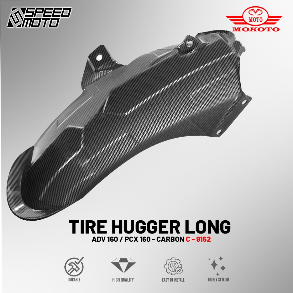 MOKOTO TIRE HUGGER LONG REAR FENDER MUD GUARD FOR ADV 160 PCX 160 ...
