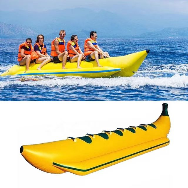 outdoor inflatable banana boat water drag sports exciting water ...