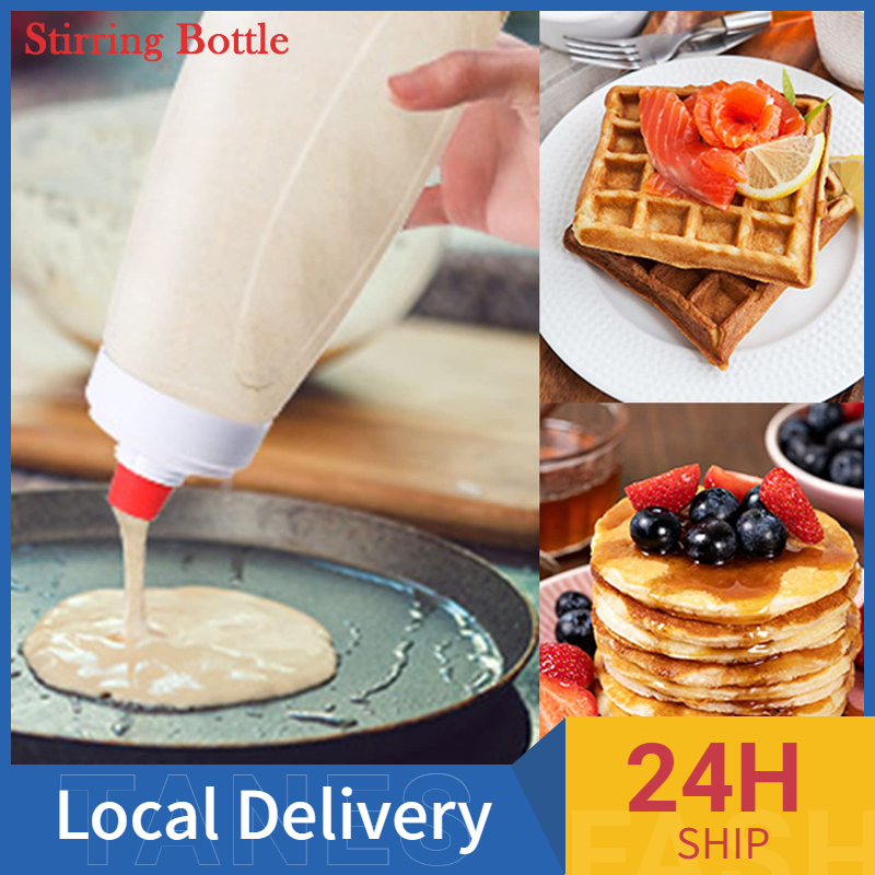 Hand Shake Batter Mixing Bottle Batter Dispenser Cream Stirring