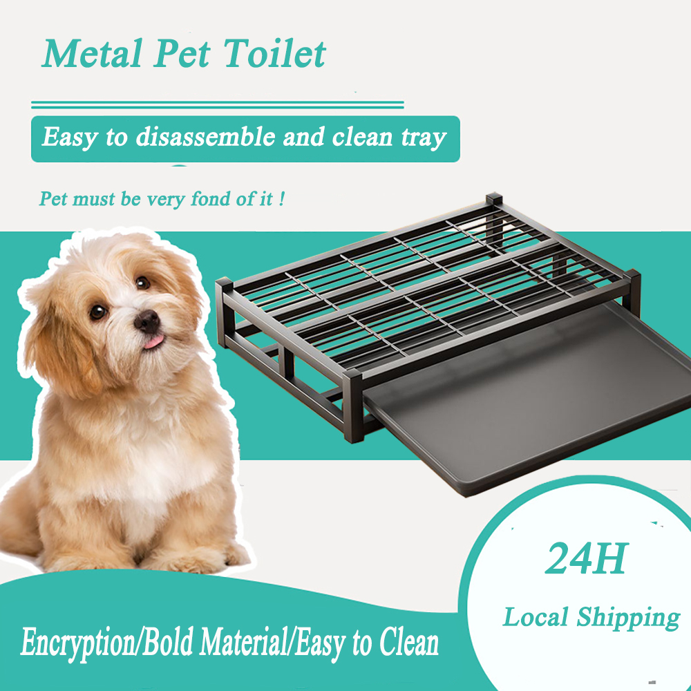Dog Toilet Dog Training Potty Pad Metal Pet Toilet Rectangular Indoor