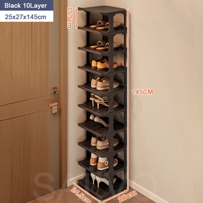 SALVO 3-10 Layer Shoe rack Stackable Shoes Organizer Storage Stand ...