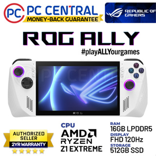 ASUS ROG Ally 7 120Hz FHD 1080p Gaming Handheld AMD Ryzen Z1