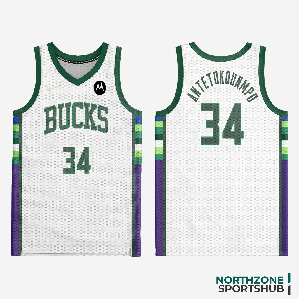 NZ X NBA Milwaukee Bucks City Edition 2022 Top Jersey Shopee Philippines