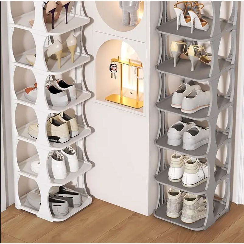 Stackable Shoe Storage Rack Shoe Rack Storage Organizer for Entryway ...
