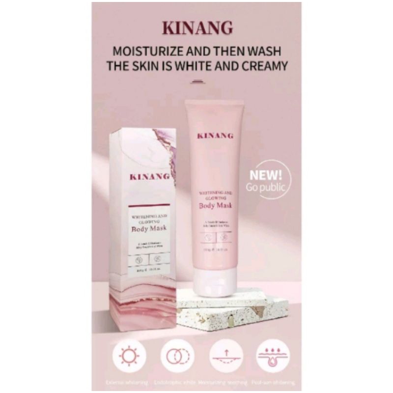 KINANG Whitening and Glowing Body Mask-300g (Niacinamide Infused, Skin ...