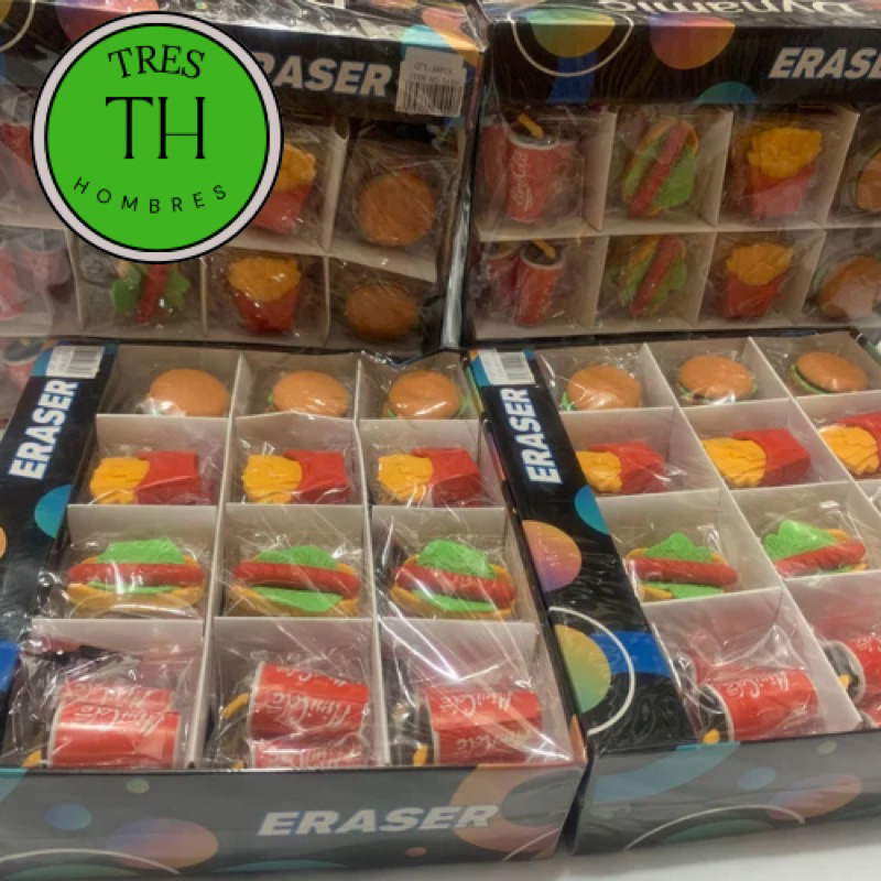 dynamic fast food eraser48 pcs per box | Shopee Philippines