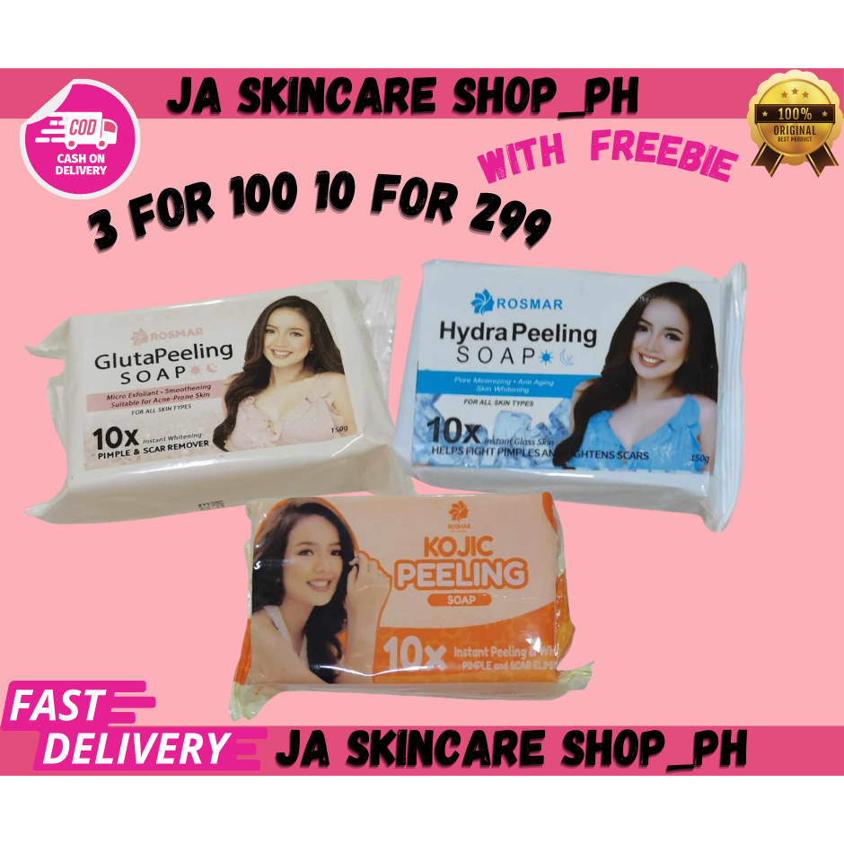 ROSMAR GlutaaPeeling nad Hydra SOAP 10x Instant Whitening Pimple and ...