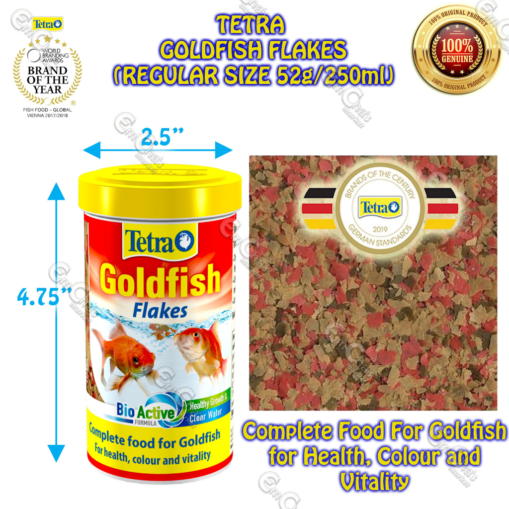 Tetra Goldfish Flakes in A Bottle (Regular Bottle) 52G/250ml (Ff ...