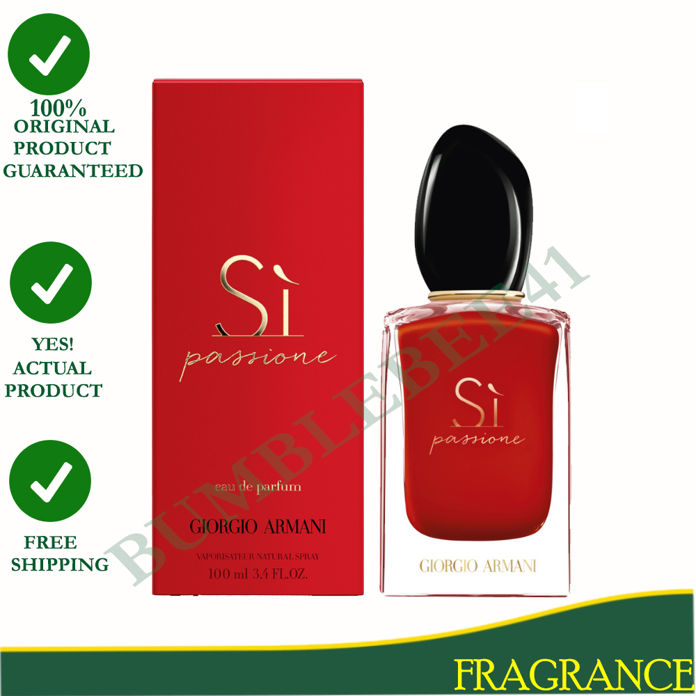 Armani Si Passione INTENSE EDP 100ML By GA for Women Shopee Philippines