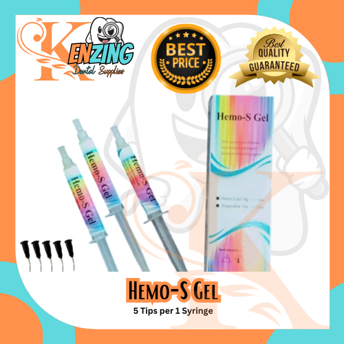 HEMOS GEL sold per box 3 SYRINGES, SOLD PER SYRINGE w/ 5pcs Disposable