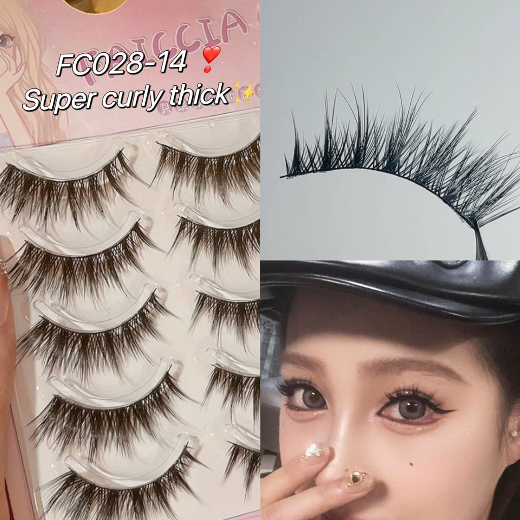 Fun Live 5 Pairs 3D Soft Mink Hair False Eyelashes Fluffy Lashes Full ...