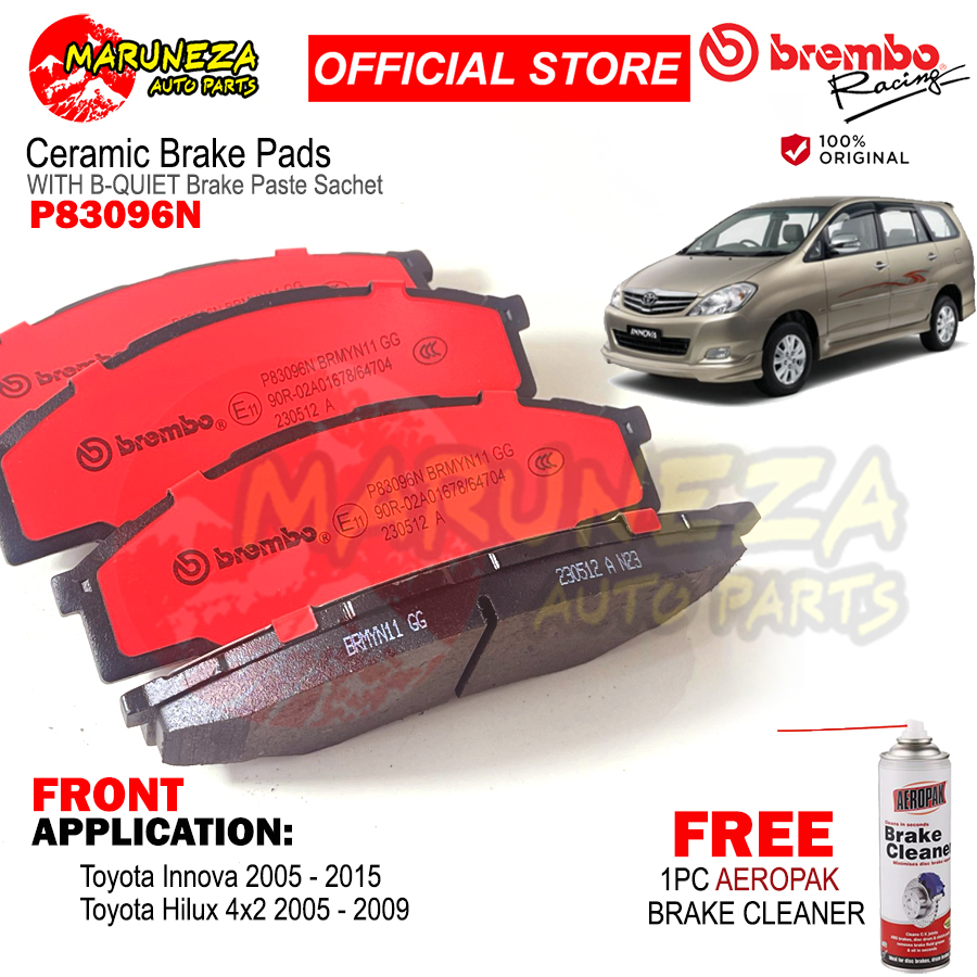 Brembo Brake Pads (P83096N) Toyota Innova Gen1, Hilux (4x2) Front