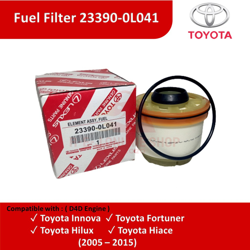 Fuel Filter Toyota Innova / Fortuner / Hilux / HiAce D4D Diesel Engine