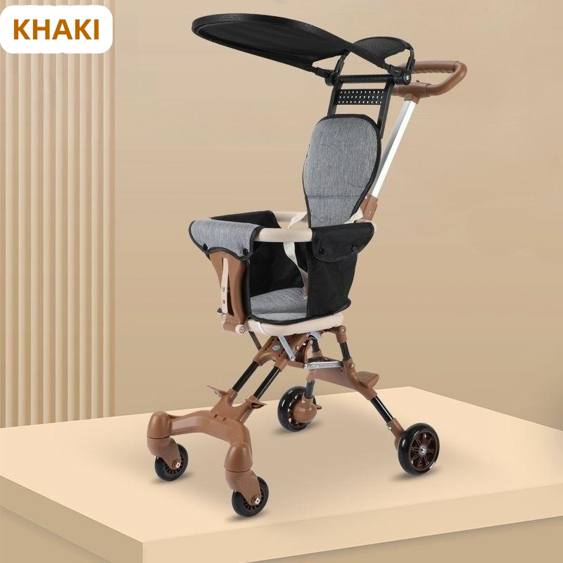 Foldable Stroller Lightweight Stable Soft Seat Hand Push For Baby