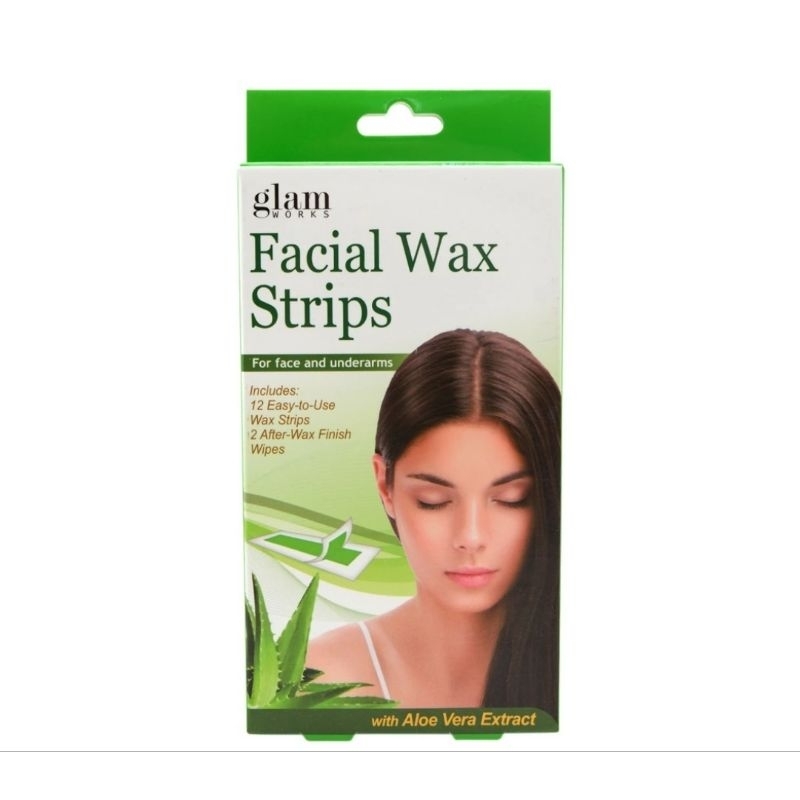 GLAMWORKS Facial Wax Strips 1box Shopee Philippines