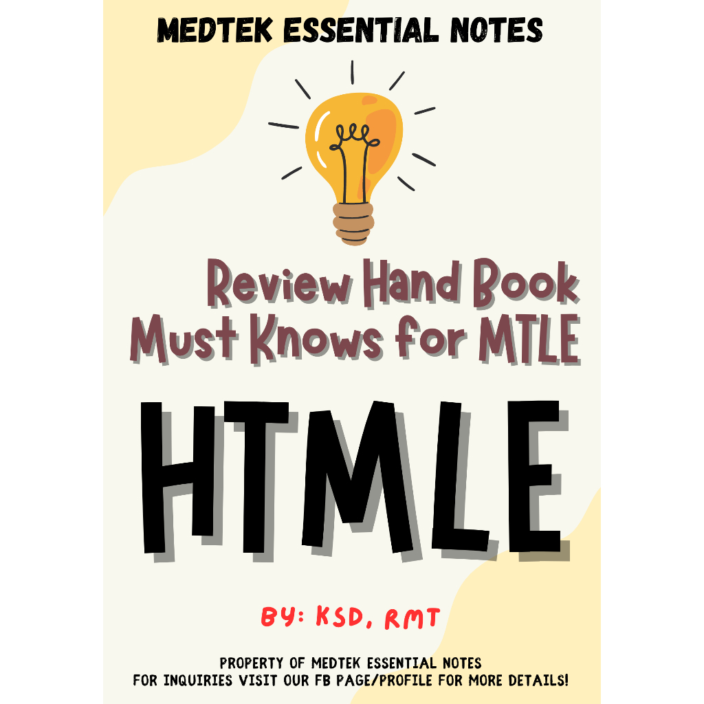 Review Hand Book Must Knows for MTLE - HTMLE | Shopee Philippines