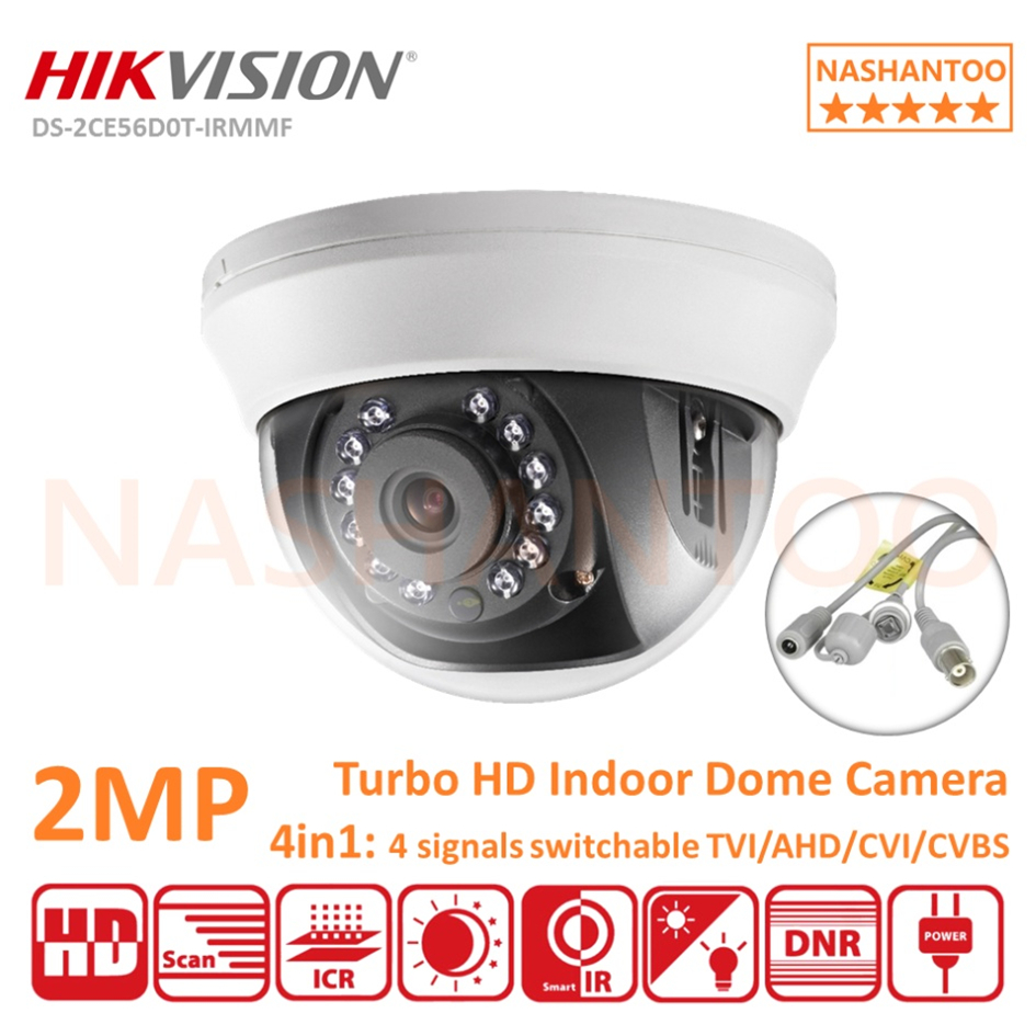 HIKVISION DS-2CE56D0T-IRMMF Turbo HD 2MP 4in1 Indoor Fixed IR Dome ...