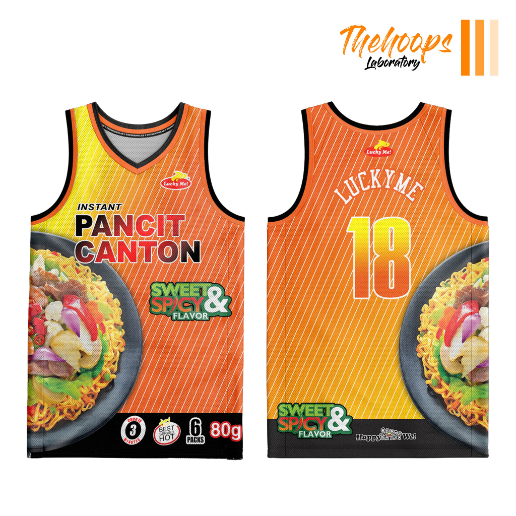 THL X Lucky Me Pancit Canton Sweet and Spicy Upper Jersey Shopee