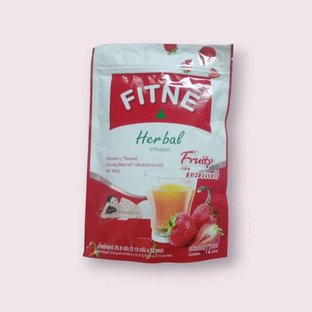 Fitne Herbal Infusion Strawberry Flavored 1 Pack ( 12 Sachets 