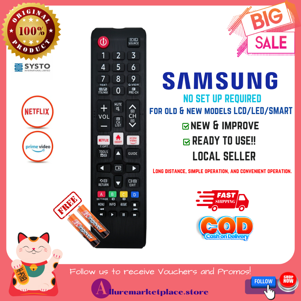 SAMSUNG Smart TV Remote Universal Remote for Samsung LED LCD Smart TV ...