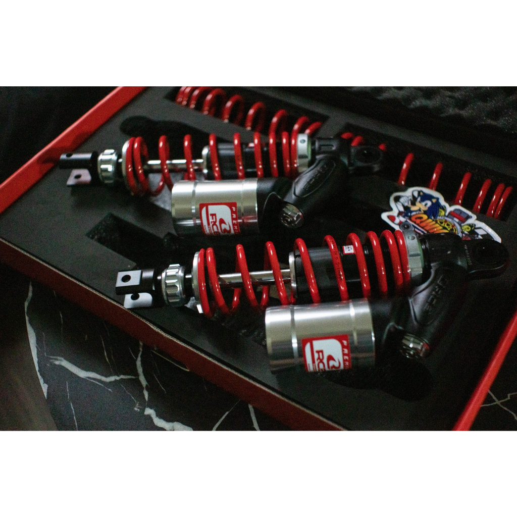 RCB VD Series Shock Absorber/ Suspension – Silver Red 305mm (AEROX v1 ...
