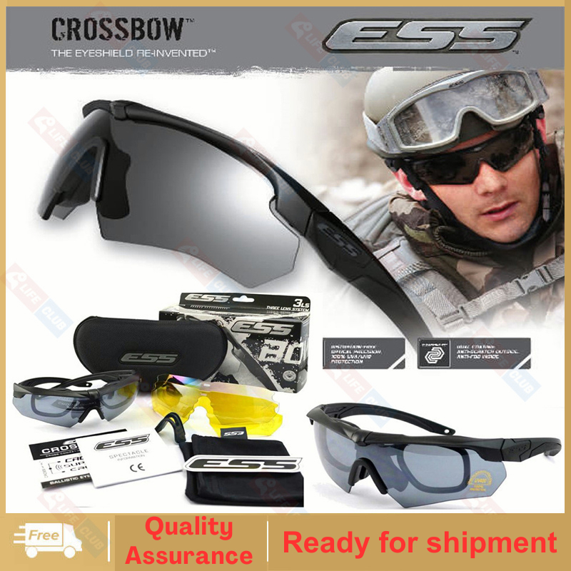 ESS Tactical Glasses for Shooting Uv Potection Men S Sports Sunglasses Paintball Eye Protection Shopee Philippines
