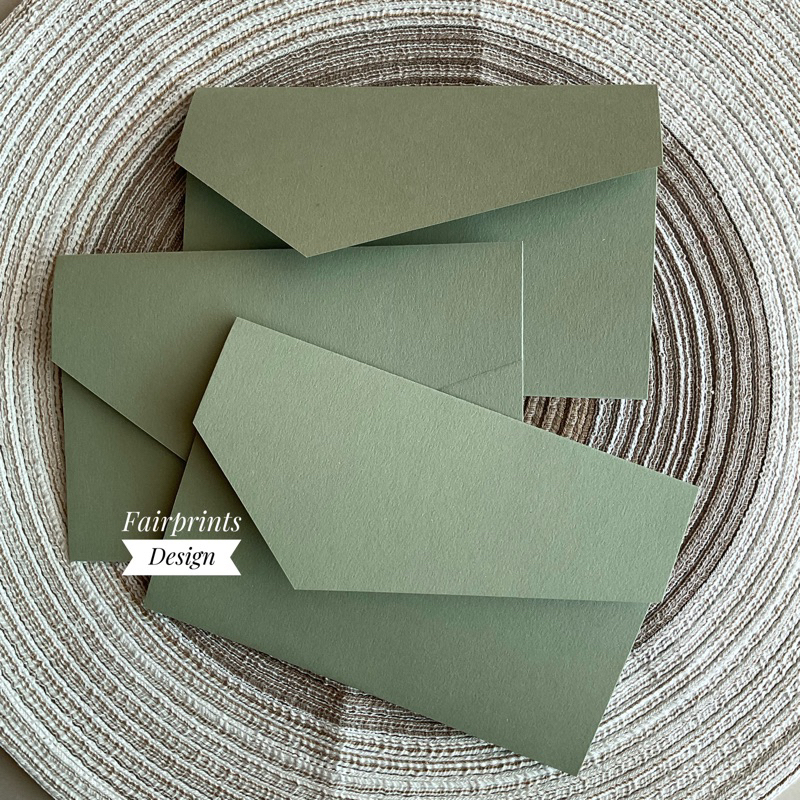 Pocketfold / Trifold envelope with pockets for weddings / debut ...