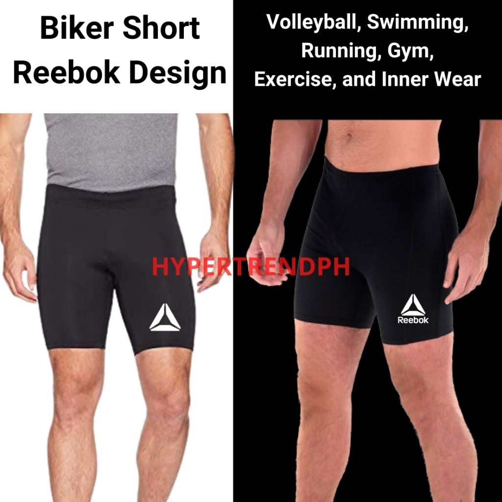 Reebok Biker Shorts for Running Swimming Volleyball Training Exercise Shorts