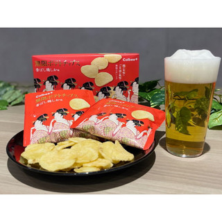Calbee Plus Mugen Potato Chips Fragrant Chicken Salt Flavor/Anchovy ...