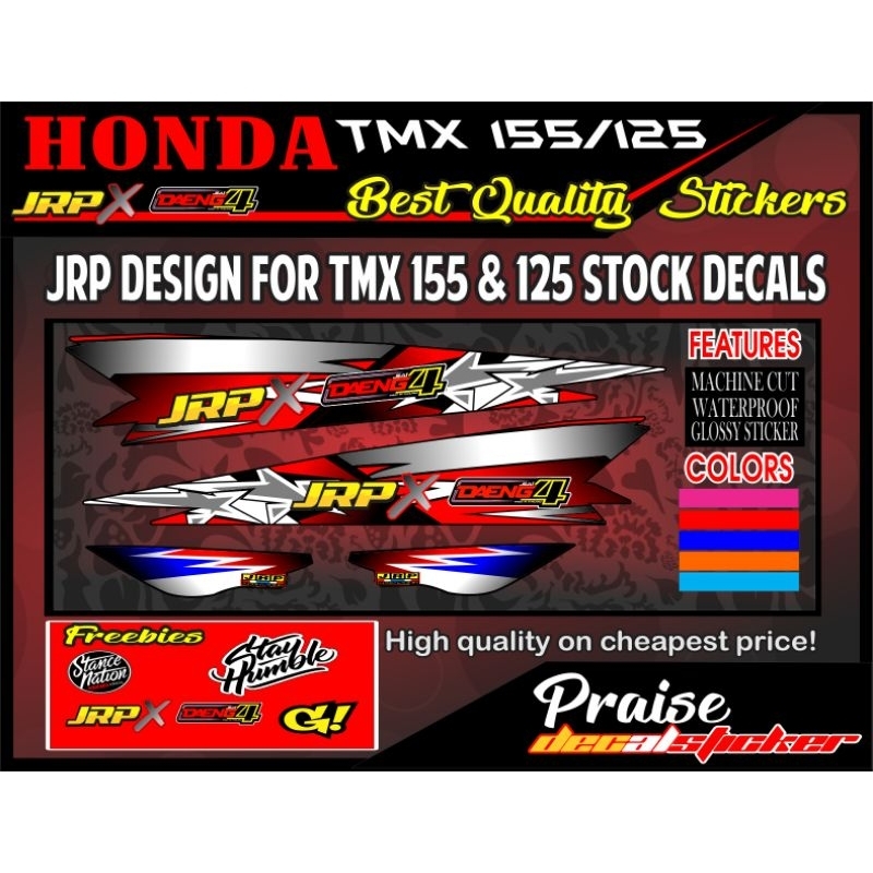 TMX / RUSI / PINOY / MOTOPOSH / SKYGO / DECALS STICKER ( JRP DESIGN ...