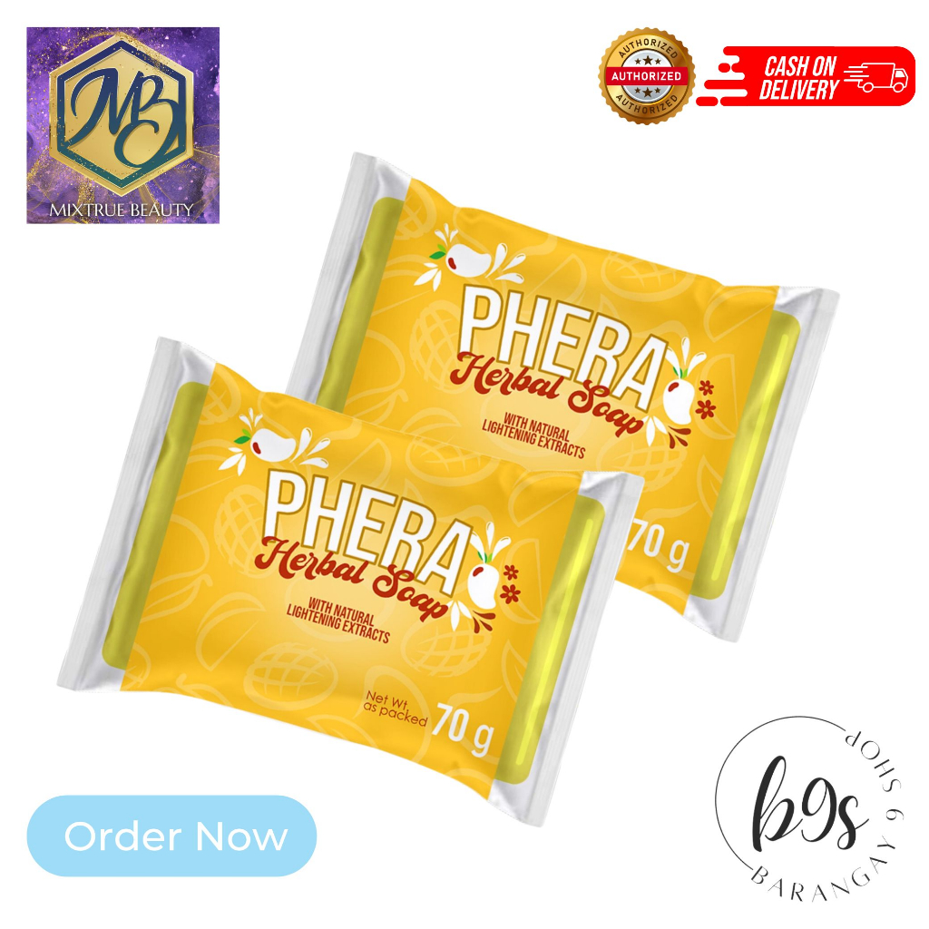 Mixtrue Beauty Phera Herbal Soap with Natural Lightening Extracts