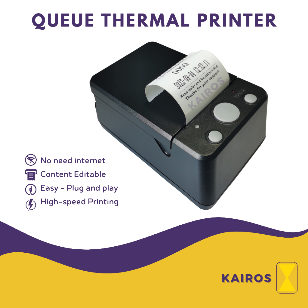 Queue Thermal Printer, Queue Number Printer, Number Ticket Printer
