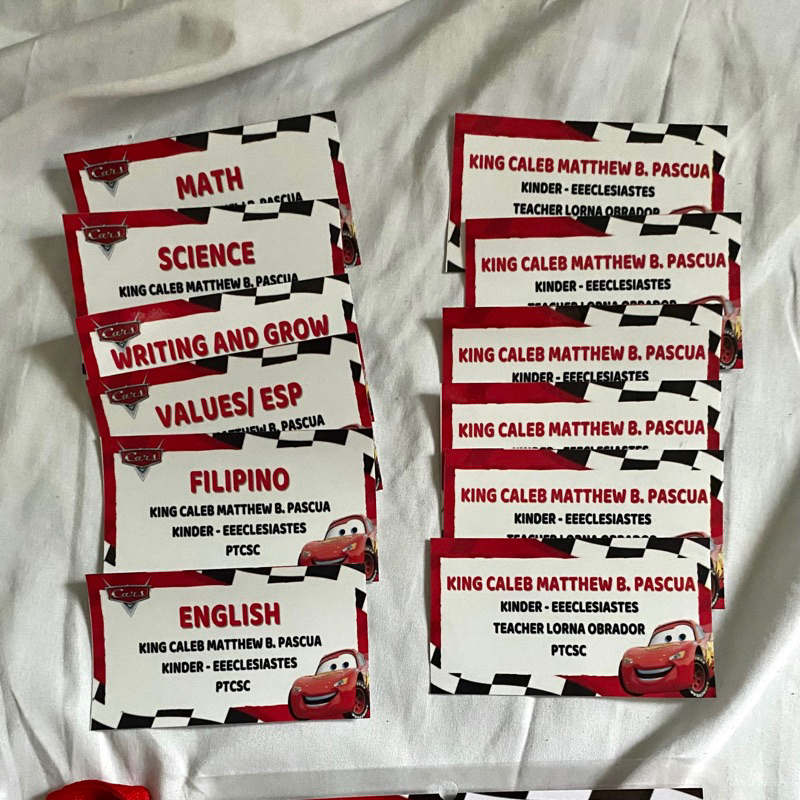 Subject Sticker Label Sticker Name for School | Shopee Philippines