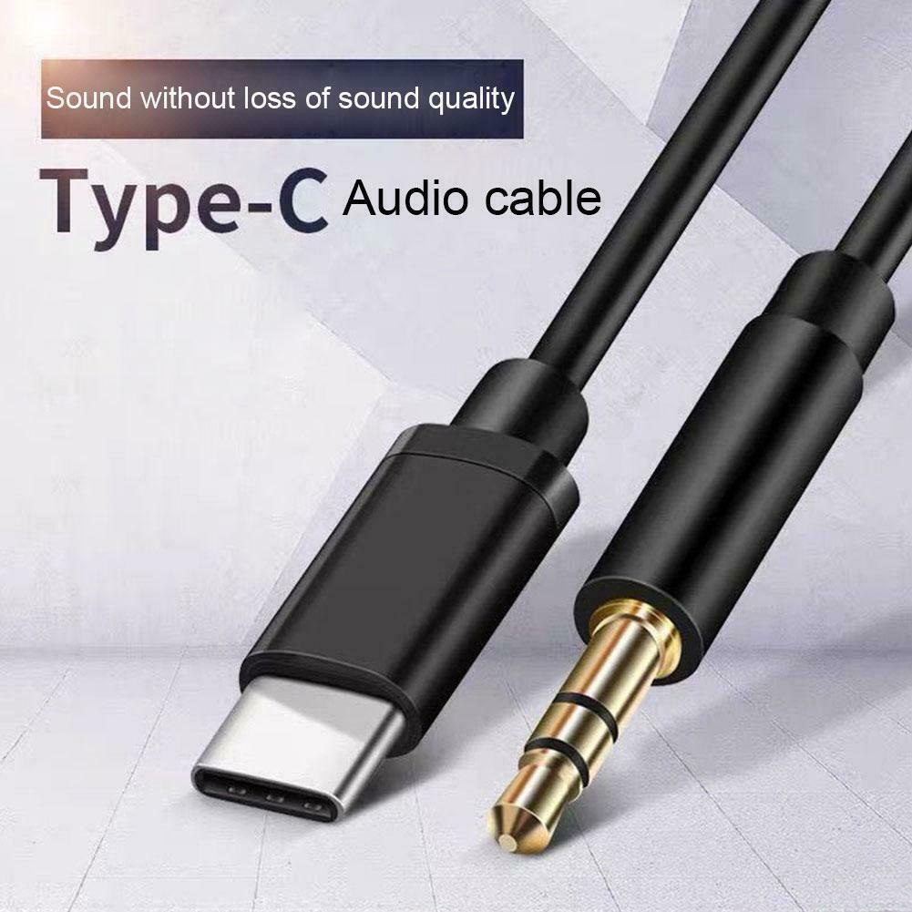 cod Type C Cable To Aux 3.5mm Audio Plug Adapter Cables Adaptor 1M For ...