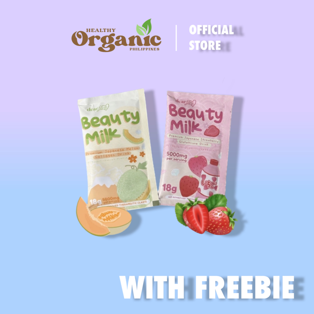 Dear Face Beauty Milk Sachet Japanese Melon Strawberry Lychee Collagen Drink Beautymilk