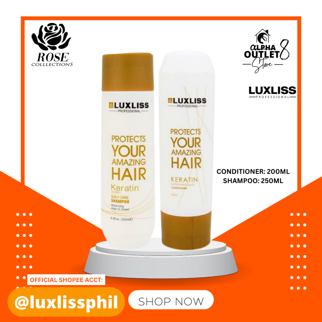 LUXLISS Keratin System Daily Care Shampoo or Conditioner Shopee