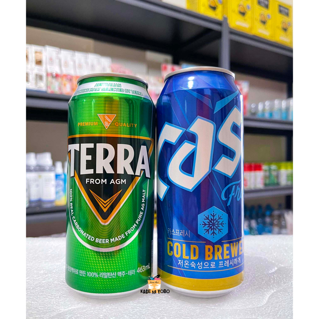 Korean Terra Carbonated Beer/ Cass Fresh Cold Brewed Beer In Can