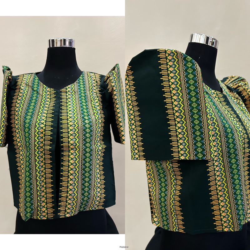 QUALITY Batik Filipiniana m-xl / Davao Bolero Butterfly sleeve Ethnic ...