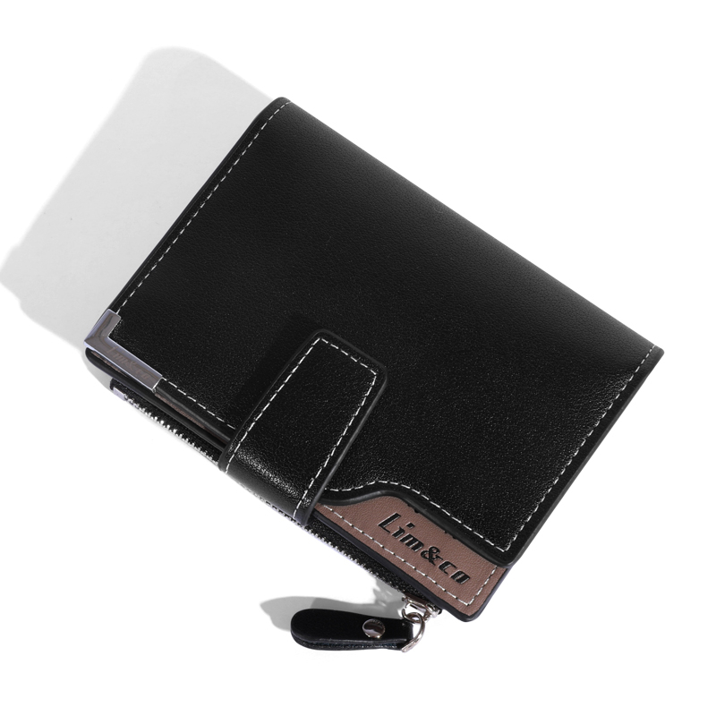 Mumu M110 Men's Quality Leather Card Holder Wallet Texture Coin Purses ...