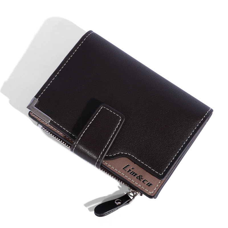 Mumu M110 Men's Quality Leather Card Holder Wallet Texture Coin Purses