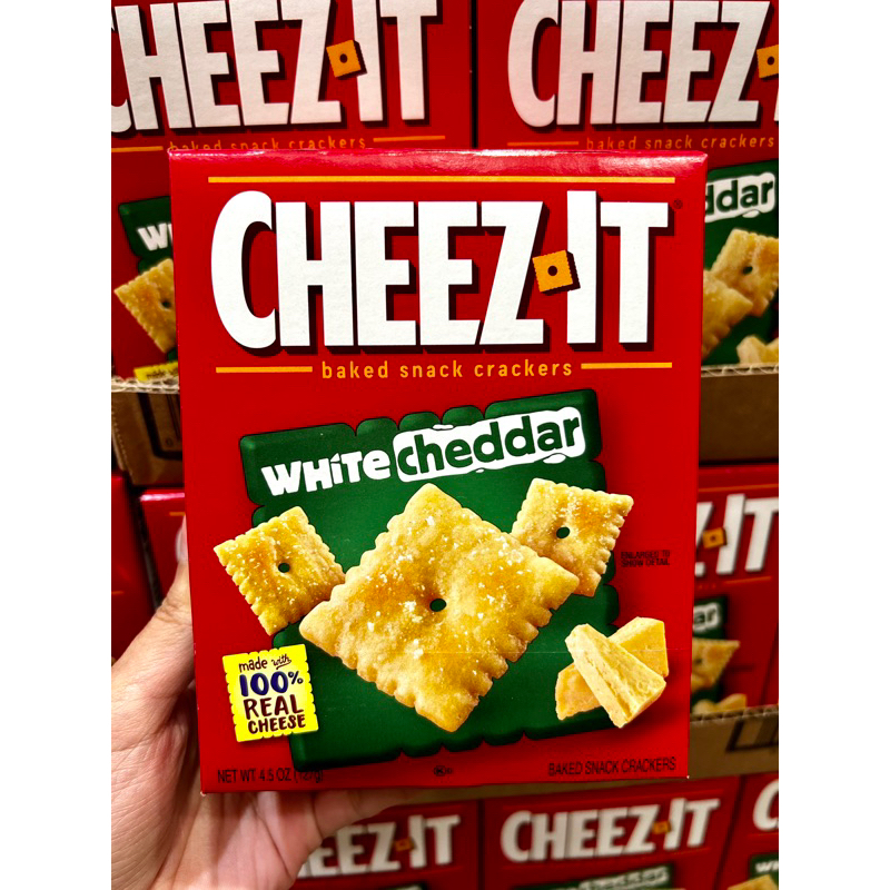 CheezIt Baked Snack Crackers Original/White Cheddar 127g Shopee