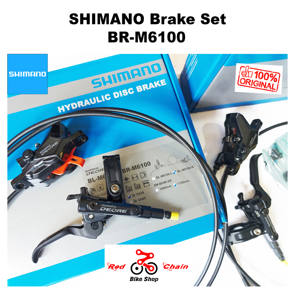 SHIMANO Hydraulic Brake Set BR/BL M6100 Deore for MTB Shopee Philippines