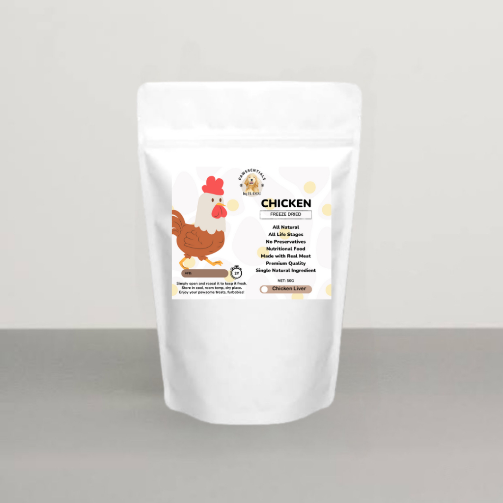 Pawssentials by Tudou Freeze Dried CHICKEN LIVER Food Topper Dog and ...