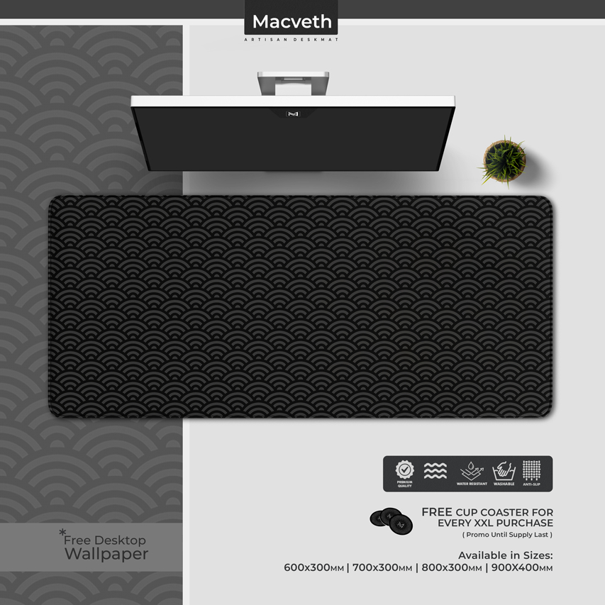 Macveth Artisan Deskmat Japanese Pattern Gaming Mouse pad Shopee