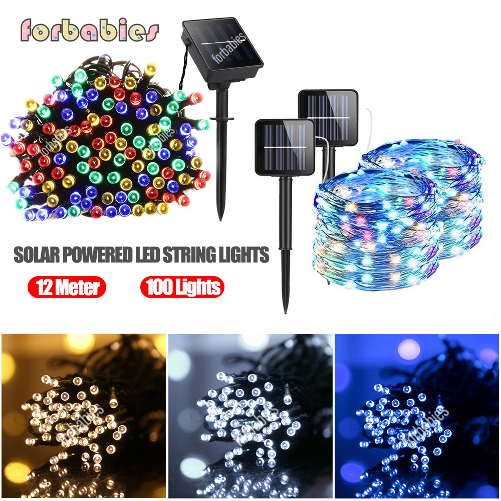 Solar christmas lights outdoor waterproof solar powered THICK LINE