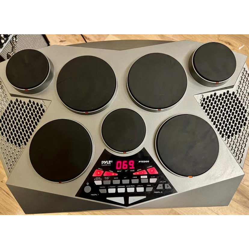 Pyle Pted06 Portable Electronic Tabletop Digital Drum Machine Shopee