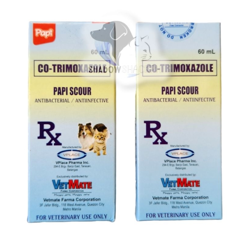 Papi Scour Antibacterial Oral Suspension for Dogs and Cats (60ml ...